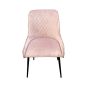 Soft Pink Henley Velvet Chair