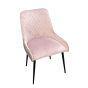 Soft Pink Henley Velvet Chair