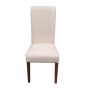 Cream Leather Rollback Dining Chair (T39)