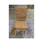 Ex Display Light Rattan Rollback Dining Chair (T505) - One Available