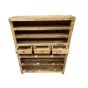 Ex Display Light Mango Wood Shoe Cabinet (T510) - One Available