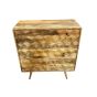 Ex Display Geo Light Mango 85cm Chest of Drawers - One Available