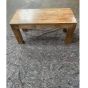 Ex Display Light Dakota Mango Wood 90cm Bench - One Available