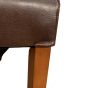 Antique Brown Rollback Leather Chair