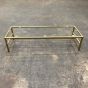 Flute Light Mango Wood Marble Top Sideboard With Optional Gold Base - One available