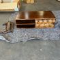 Ex Display Geo Mango 90cm Coffee Table - One Available