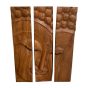Carved Wooden Buddha Plaque