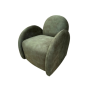 Green Velvet Easy Swivel Chair - In stock