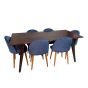 Vintage Mango 180cm Dining Table & 6 Zena Dining Chairs