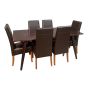 Vintage Mango 180cm Dining Table & 6 Madrid Dining Chairs