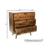 Ex Display Geo Light Mango 85cm Chest of Drawers - One Available