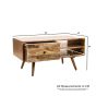 Ex Display Geo Mango 90cm Coffee Table - One Available