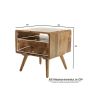 Ex Display Geo Light Mango Side Table - One Available