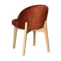 Zena CRIB5 Orange Oak Chair (Light Legs) - Due 16th October