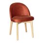 Zena CRIB5 Orange Oak Chair (Light Legs) - Due 16th October
