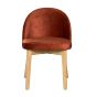 Zena CRIB5 Orange Oak Chair (Light Legs) - Due 16th October