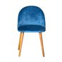 Ex Display Zena Velvet Dining Chair (T508) - One Available