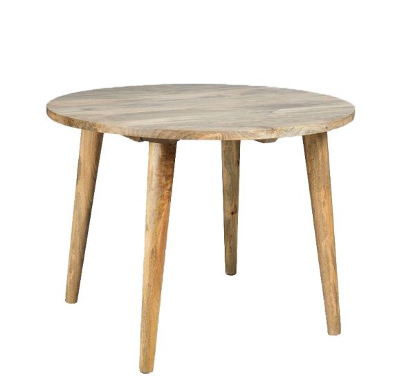 Light Vintage Mango Round Dining Table