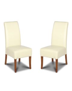 Set of 2 Cream Madrid Dining Chairs