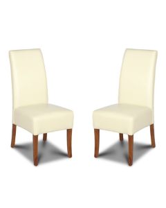 Set of 2 Cream Madrid Dining Chairs