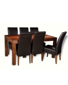 Dakota 160cm Dining Table & 6 Madrid Chairs 