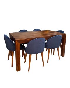Dakota 160cm Dining Table & 6 Zena Dining Chairs