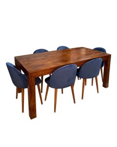 Dakota 180cm Dining Table & 6 Zena Dining Chairs