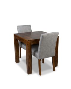 Extra Small Dakota Dining Table & 2 Milan Fabric Chair