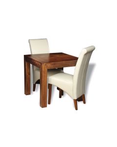 Extra Small 80cm Dakota Dining Table & 2 Rollback Chairs (4 Colours) - In Stock