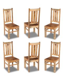 Set of 6 Light Dakota Dining Chairs