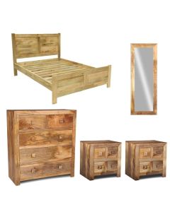 Light Dakota King Size Bedroom Set 6