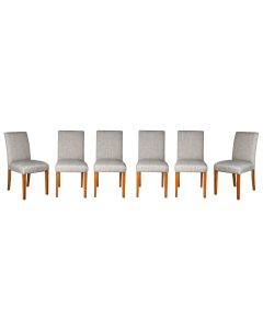 Set of 6 Milan Fabric Chairs