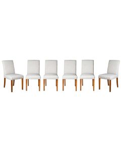 Set of 6 Milan Fabric Chairs