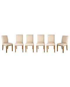 Set of 6 Milan Fabric Chairs