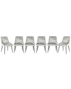 Set of 6 Henley Velvet Chairs