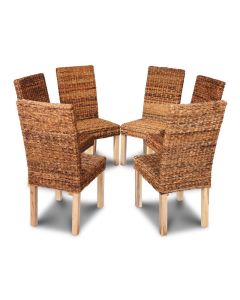 Set of 6 Havana Rattan Dining Chairs - In Stock
