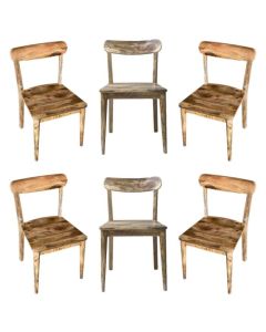 Set of 6 Scandi Mango Dining Chairs