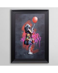 Balloon Graffiti Framed Art - In Stock