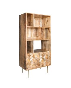 Block Light Mango Bookcase