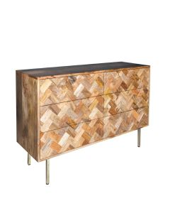 Block Light Mango Chest of Drawers