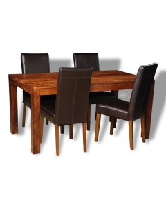Cube Dining Table & 4 Barcelona Chairs