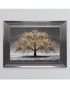 Champagne Cherry Tree Framed Art - In Stock