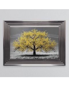 Yellow Cherry Tree Framed Art - In Stock
