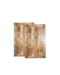 Mango Wood Fridge Freezer/Larder Door Pack - In Stock