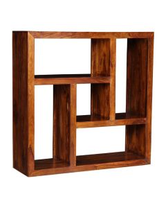 Cube Honey Centered Square Bookcase