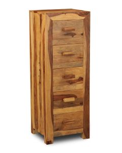 Cuba Light 5 Drawer Tall Boy