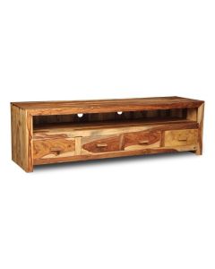 Cuba Light Long 4 Drawer TV Unit