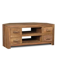 Cuba Natural 115cm Corner TV Unit