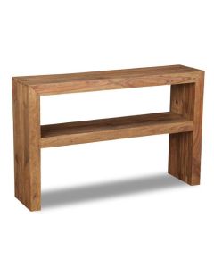 Cube Natural Console Table