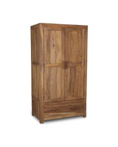 Cuba Natural Double Wardrobe